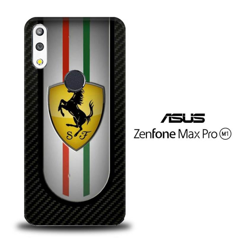 Promo Casing Custom Hardcase Asus Max Pro M1 Ferrari Logo Wallpaper