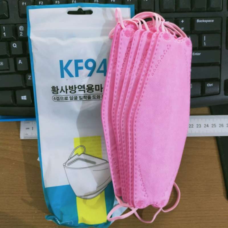 Jual masker KN95 model kf94 Korea mask warna 4ply dewasa import kf94