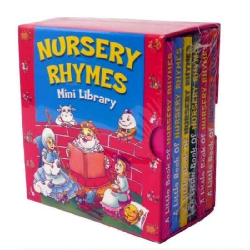 Jual 6pcs Boardbook Famous Nursery Rhymes Mini Library English Book di