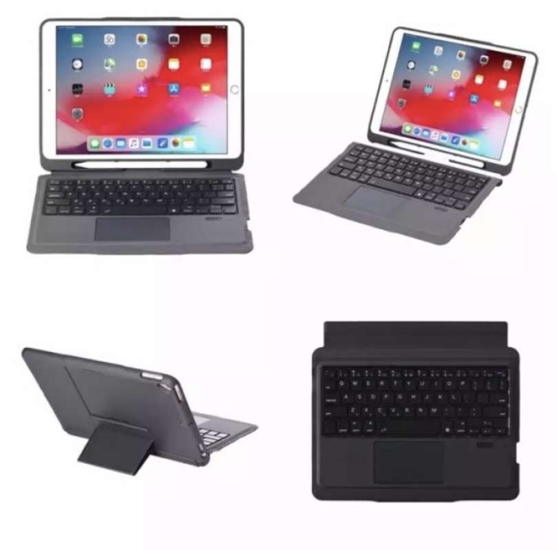 Promo Smart Keyboard Case Bluetooth Ipad 8 10.2 2020 Cover Pen Holder