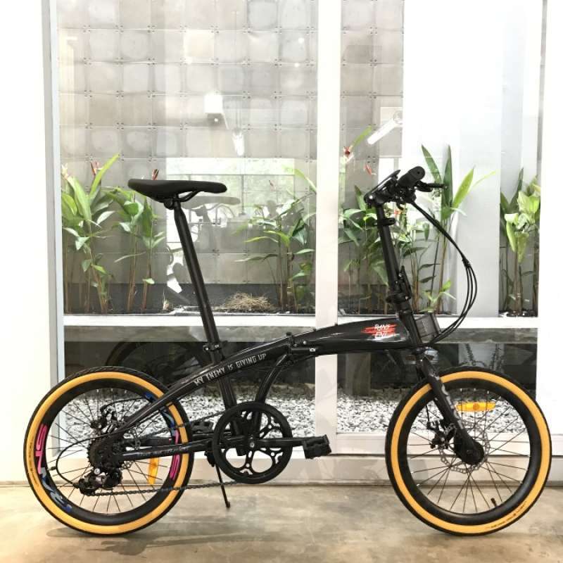 Jual Sepeda Lipat Police Milan Rans Edition Folding Bike Black di