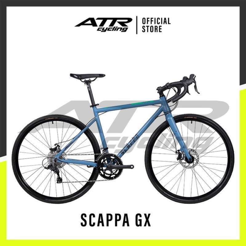 Jual NEW GRAVEL BIKE GENIO SCAPPA GX 700C ( Alloy ) 2 X 9 Speed - Blue
