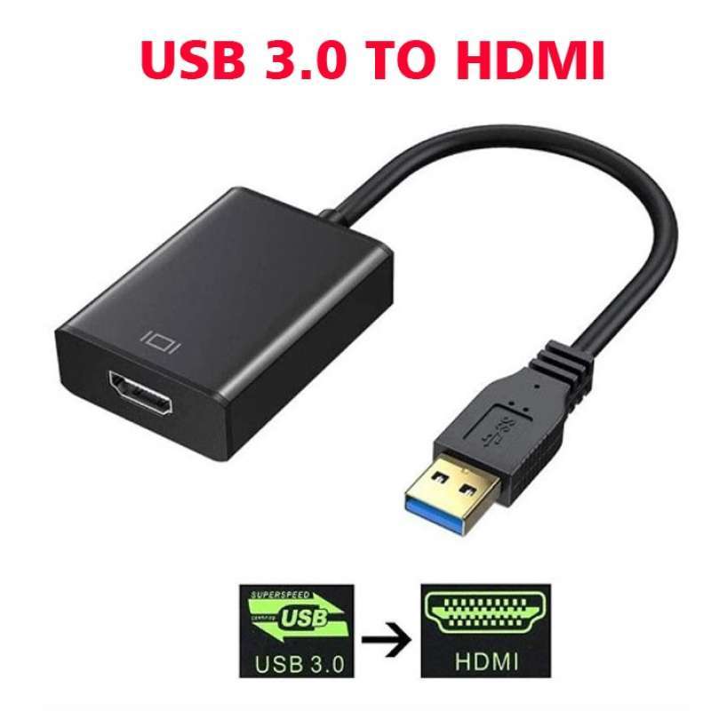 Jual Kabel Converter Usb To Hdmi 1080p Usb 3.0 Conektor Usb To Hdmi Usb ...