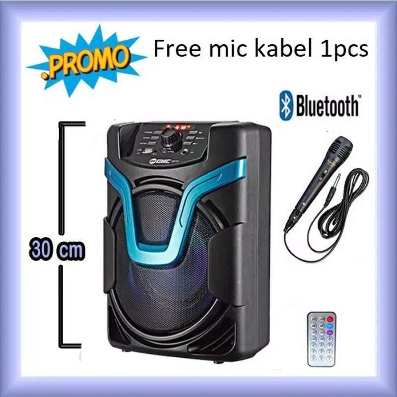 Jual Speaker Bluetooth Karaoke GMC 897D Free mic kabel 1 pcs di Seller