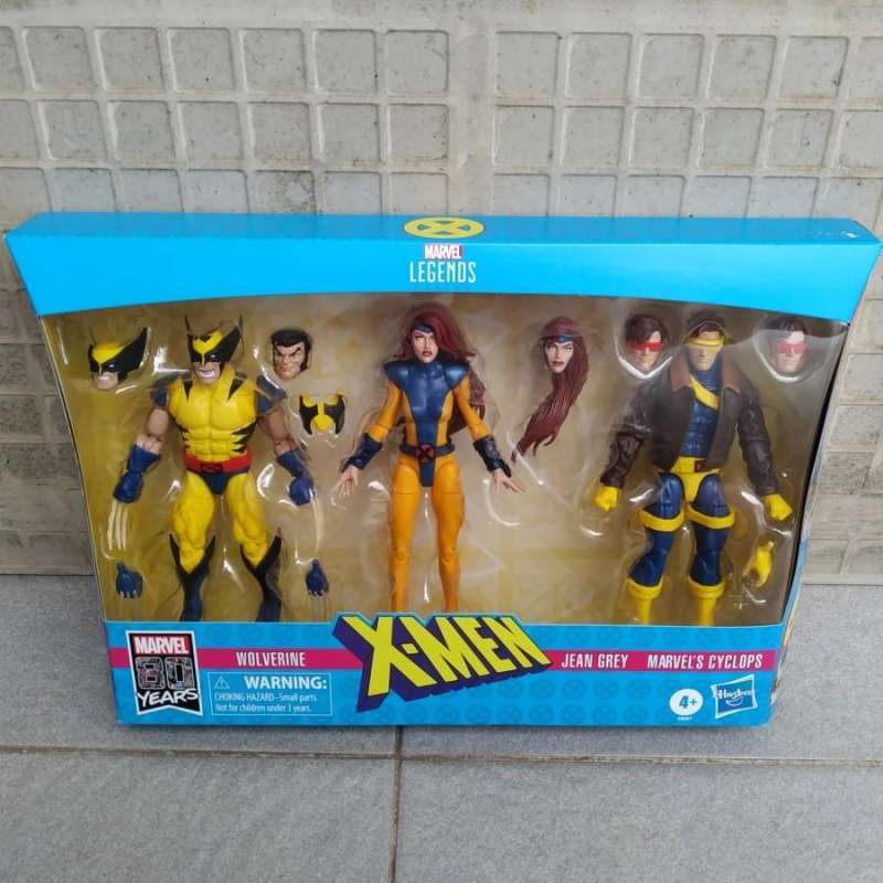 Jual MARVEL LEGENDS X-MEN 3-PACK CYCLOPS JEAN GREY WOLVERINE LOVE ...