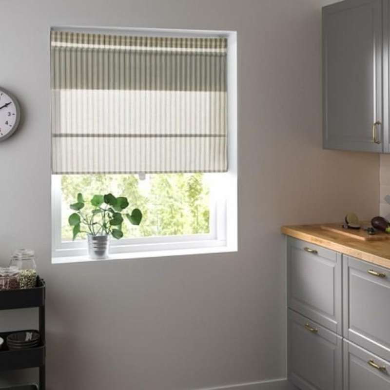 Jual Tirai Roman Jendela/Roman Blind Garis Garis 80x160cm Original di