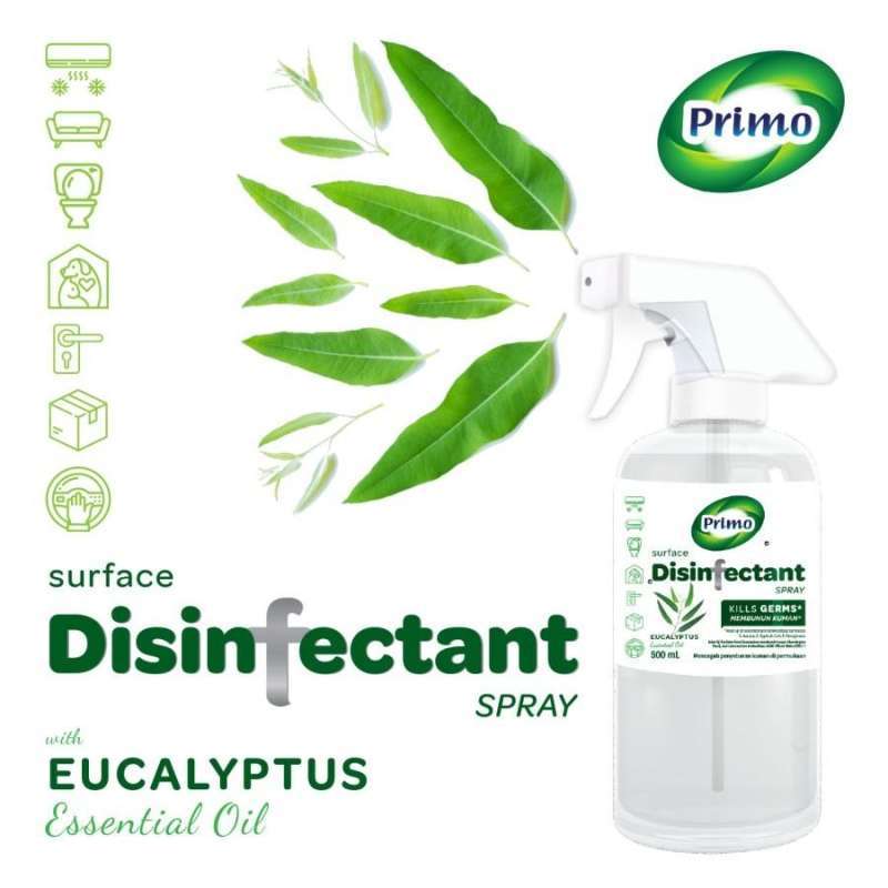 Jual DISINFECTANT SPRAY EUCALYPTUS 500ML botol transparan di Seller cahaya abadi jakarta