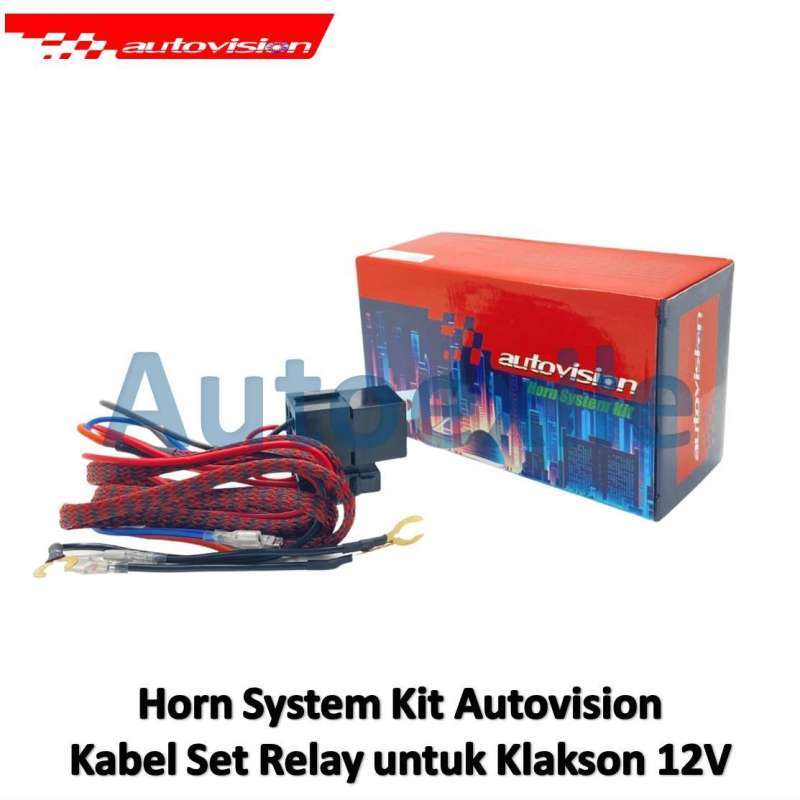 Promo Autovision Horn System Kit Kabel Set Relay Untuk Pasang Klakson