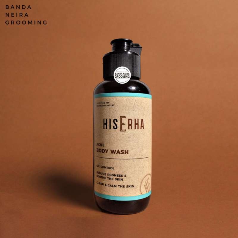 Jual Hiserha / His Erha Acne Body Wash 100ml Bonus Sisir Texture Comb
