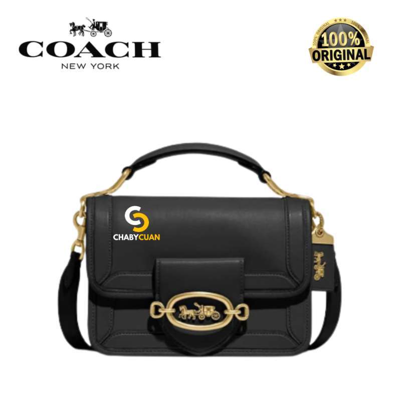 Jual Coach Hero Shoulder Bag Black Original Authentic di Seller