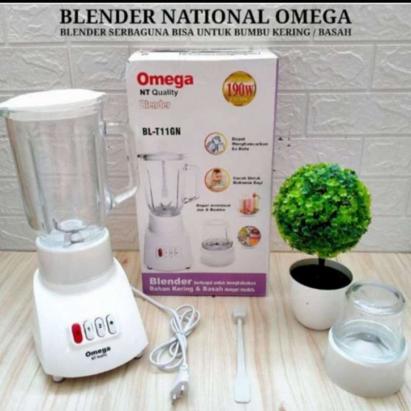 Promo BLENDER NASIONAL OMEGA KACA Diskon 6% di Seller Todaystore