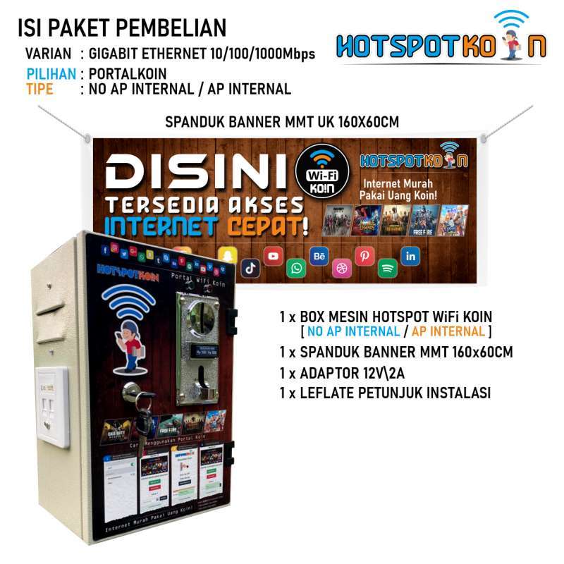 Jual Portalkoin Mini ARM [Gigabit Ethernet] WiFi Koin Server di Seller ...