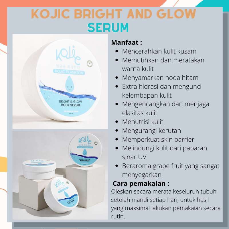 Jual Kojic Plankton Bright And Glow Body Serum [body Lotion] Di Seller