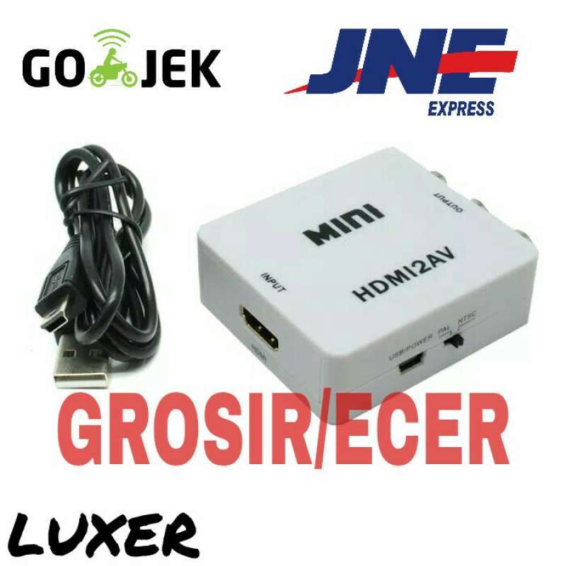 Promo Converter Hdmi Full Hd To Video Av Rca Port Audio Ke Konverter