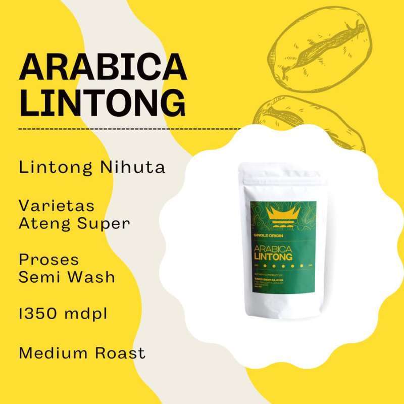 Jual Kopi Arabica Lintong Cap Rumah Adat 250 Gram Di Seller ...