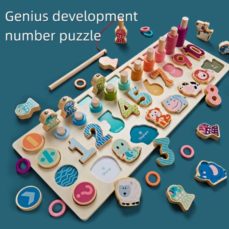 Jual Baby Jigsaw Puzzle Brain Development Board Game Mainan Anak di
