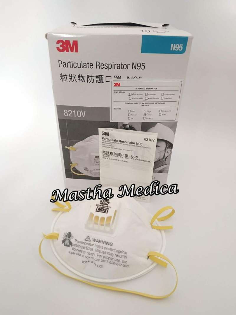Promo Masker N95 8210v Dust Mask 3m Particulate Respirator Satuan
