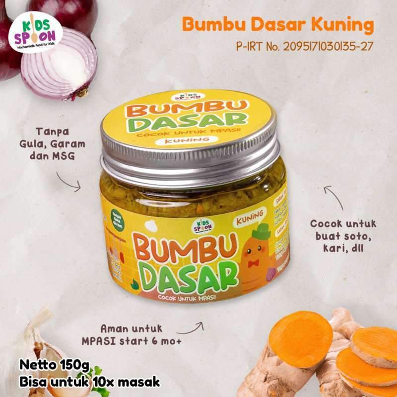 Jual Kids Spoon Bumbu Dasar Kuning 150g Di Seller Kids Spoon Pedungan