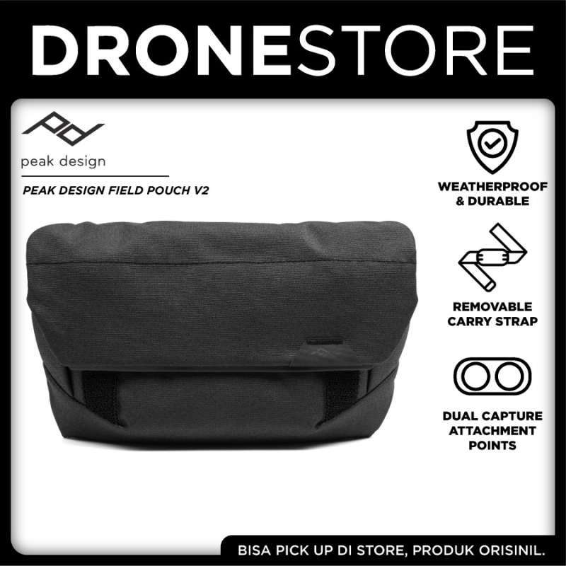 Peak Design Tech Pouch Peak Design Field Pouch V2, Charcoal, 2-in