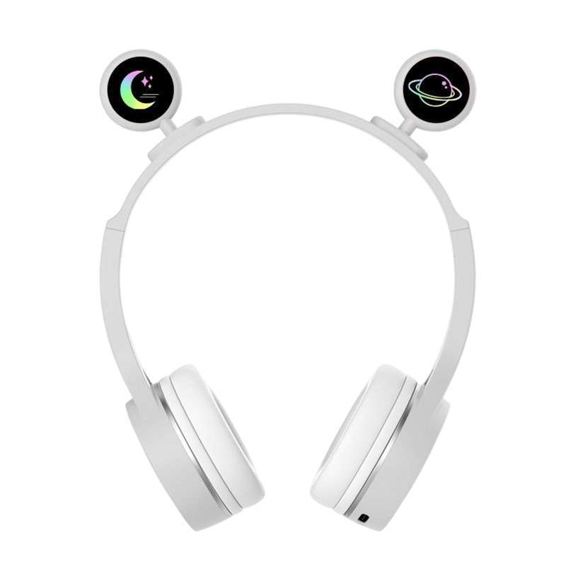 Promo Headphone USB music Stereo Build in Mic Adjustable with RGB Light