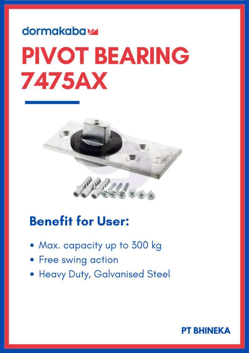 Promo Dorma Pivot Bearing 7475Ax Dormakaba 7475 Heavy Duty Diskon 4 di Seller AXELLE Wanajaya