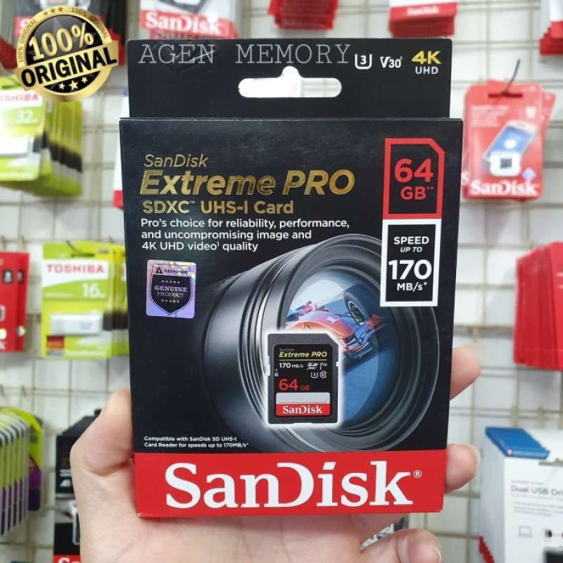 Promo Sandisk Sd Card Extreme Pro 64gb - Sdcard Extreme Pro 64gb Diskon ...