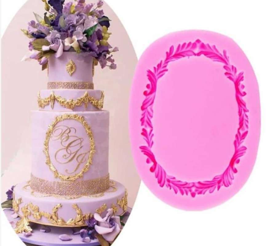 Jual SILICONE MOULD LACE PHOTO FRAME CETAKAN BINGKAI FOTO VINTAGE
