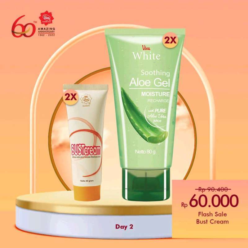 Jual Paket 2 Viva Bust Cream 2 Aloe Vera Di Seller Toko Online Viva