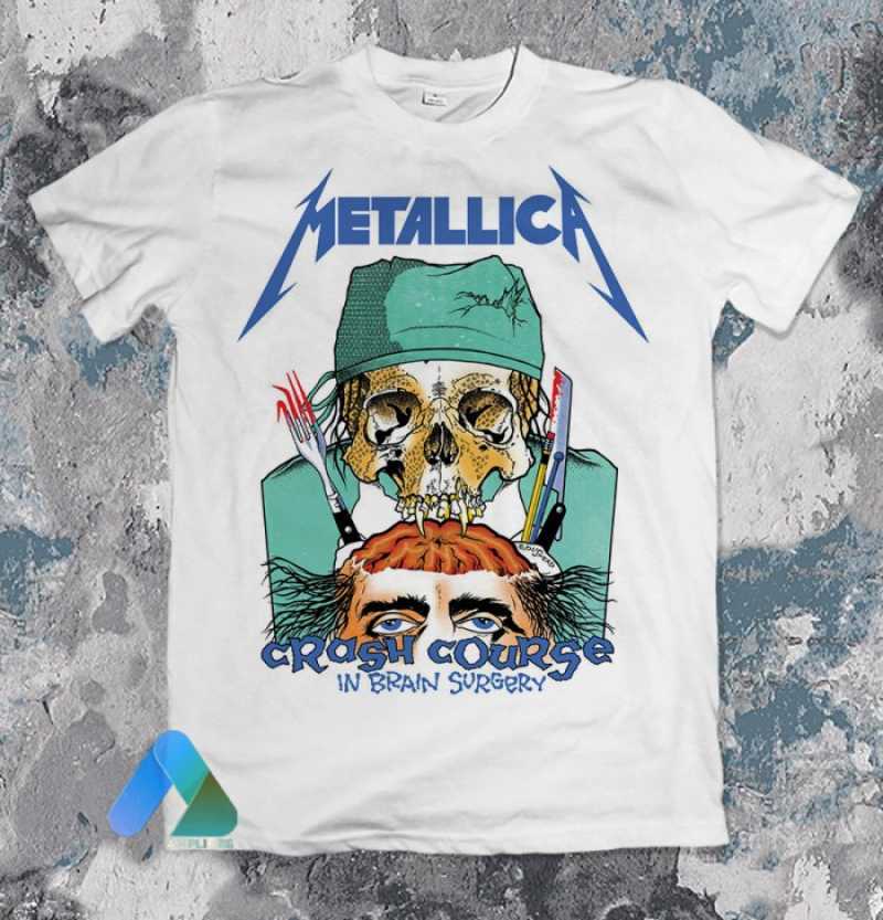 Jual Kaos Band METALLICA CRASH COURSE IN BRAIN SURGERY di Seller