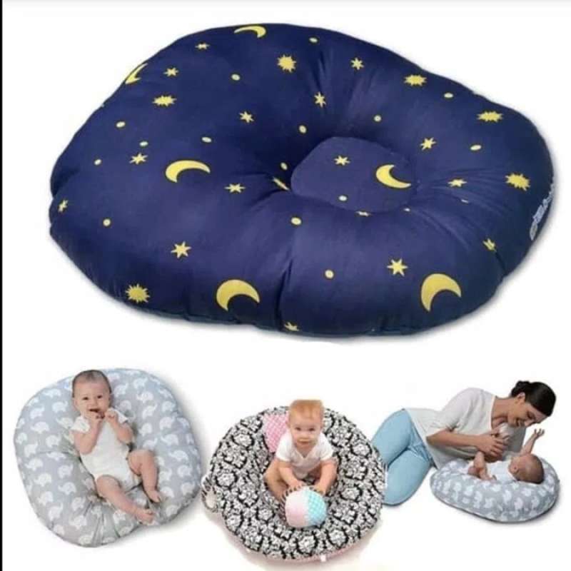 Jual SOFA BAYI/TEMPAT DUDUK BAYI MOTIF BULAN BINTANG BIRU NAVY STARY NIGHT di Seller MADHA JAYA