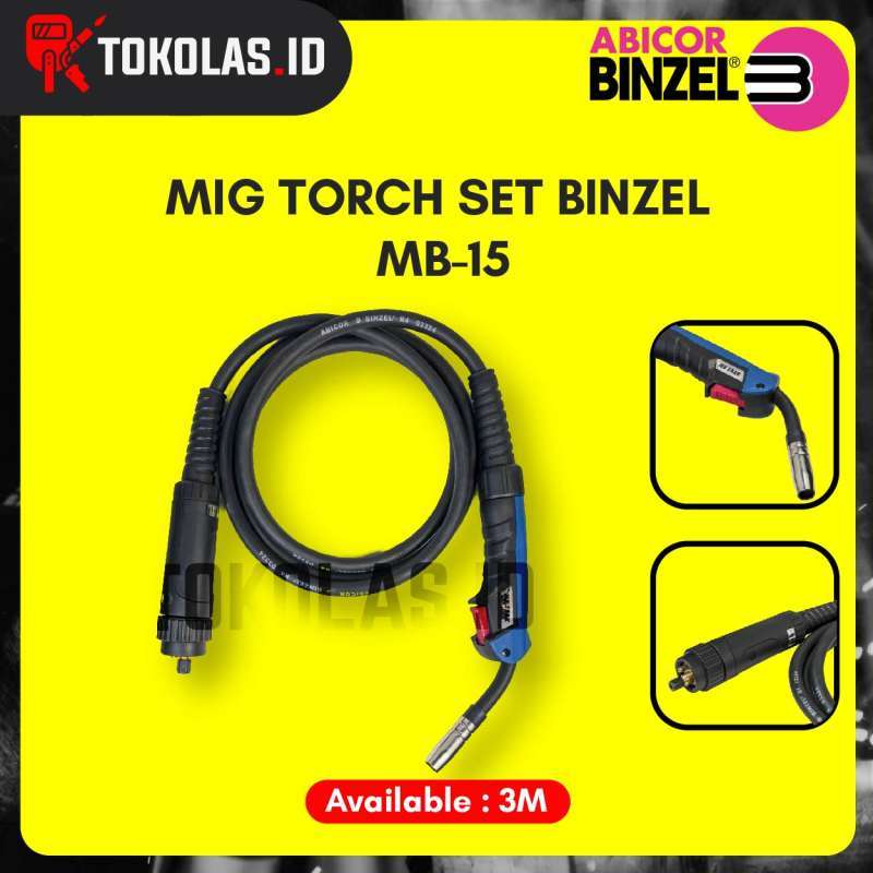 Jual Stang Las Torch Co2 Mig Abicor Binzel Mb-15 (euro Connection) Ori ...