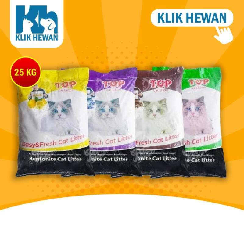 Promo Pasir Kucing Top Cat Litter Bentonite 25 Kg / Gumpal Wangi 25kg