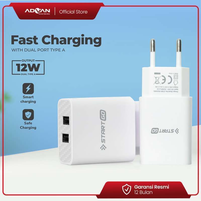 Jual STARTGO Power Up Charger Casan Smart 12 watt Quick Plug Wall