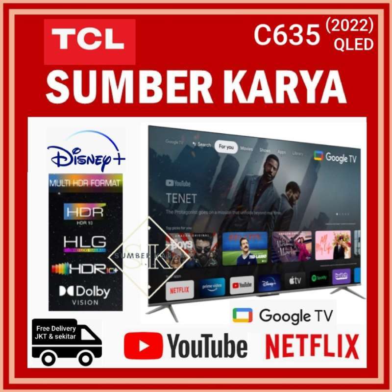 Jual Tcl 50c635 Led Tv 50 Inch Qled Smart Google Dolby Vision Atmos 4k ...