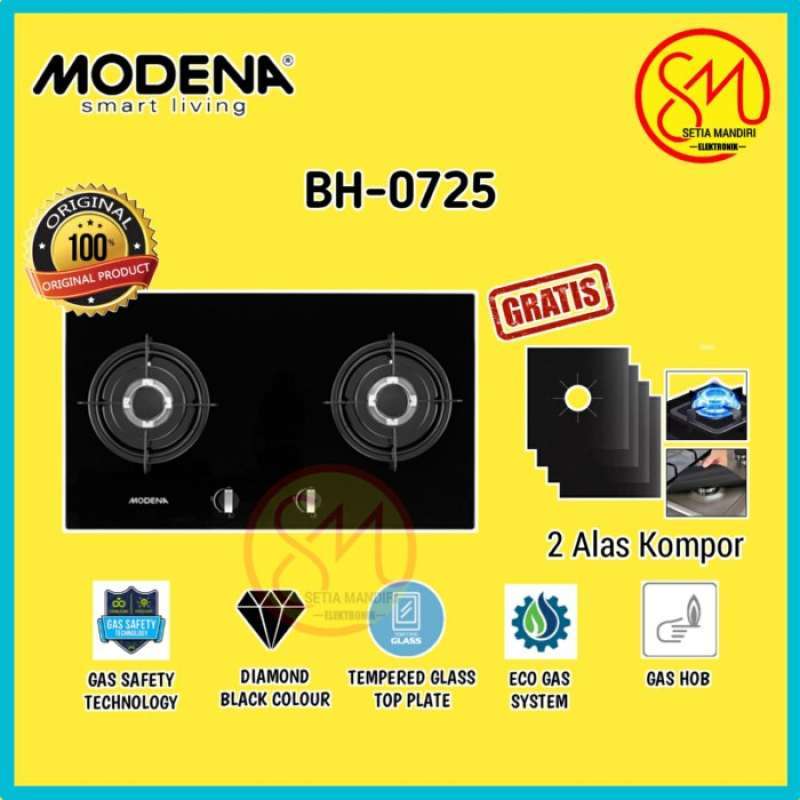 Promo M odena Liscio Bh 0725 - Kompor Tanam Built-In Hob Gas 70 Cm, 2