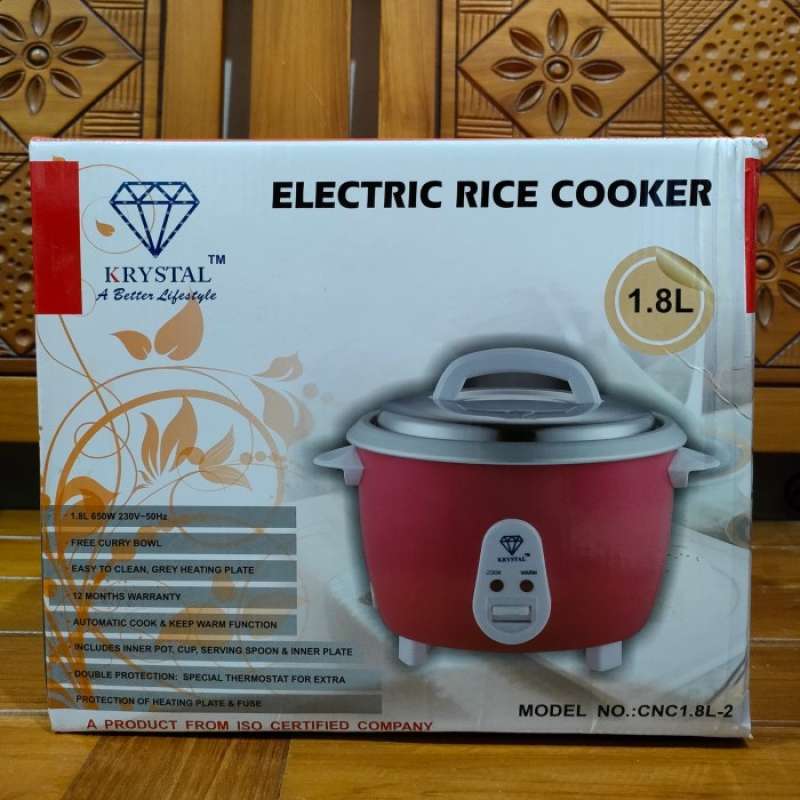 Jual Electric Rice Cooker 1.8 Liter 2 Pot Krystal Drum / Tempat Masak