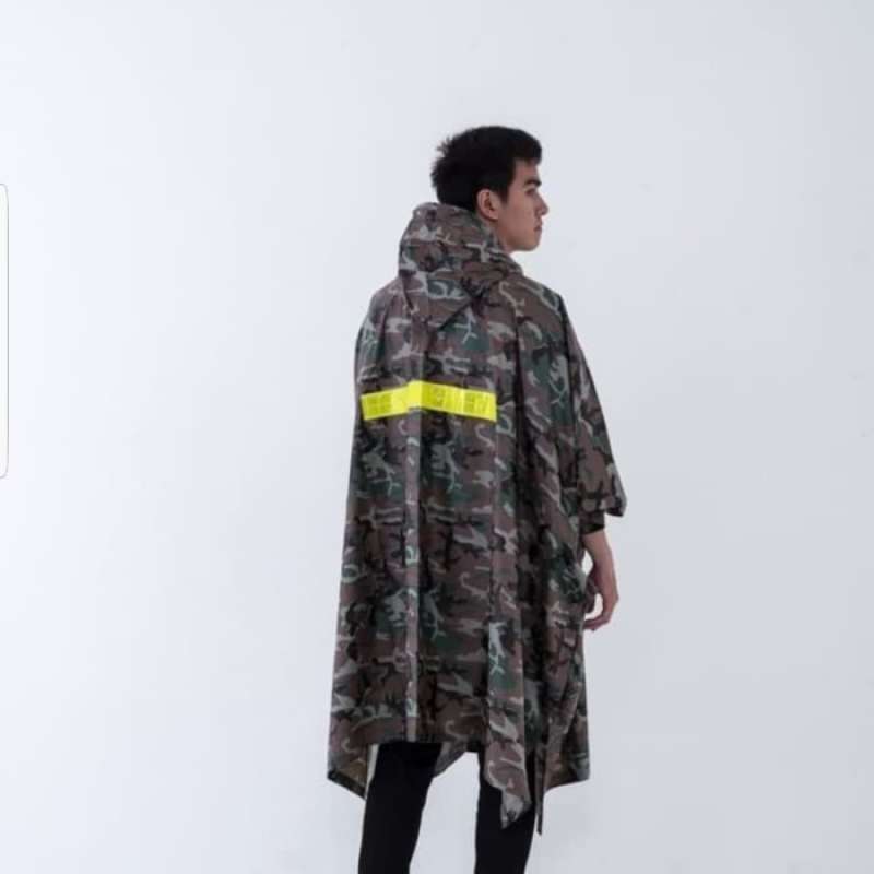 Promo JAS UJAN KALONG / JAS HUJAN DEWASA MOTIF ARMI HIJAU Diskon 37% di