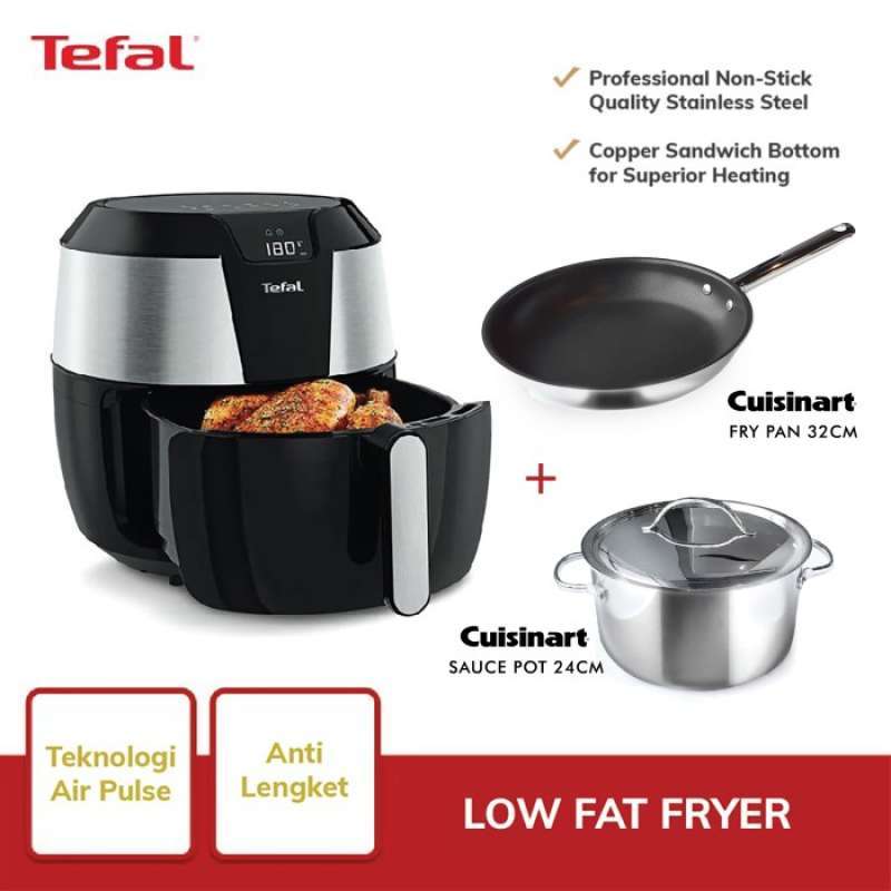 Promo TEFAL DIGITAL EASY HEALTH FRYER XL 5,6L (EY702D66) AIR FRYER