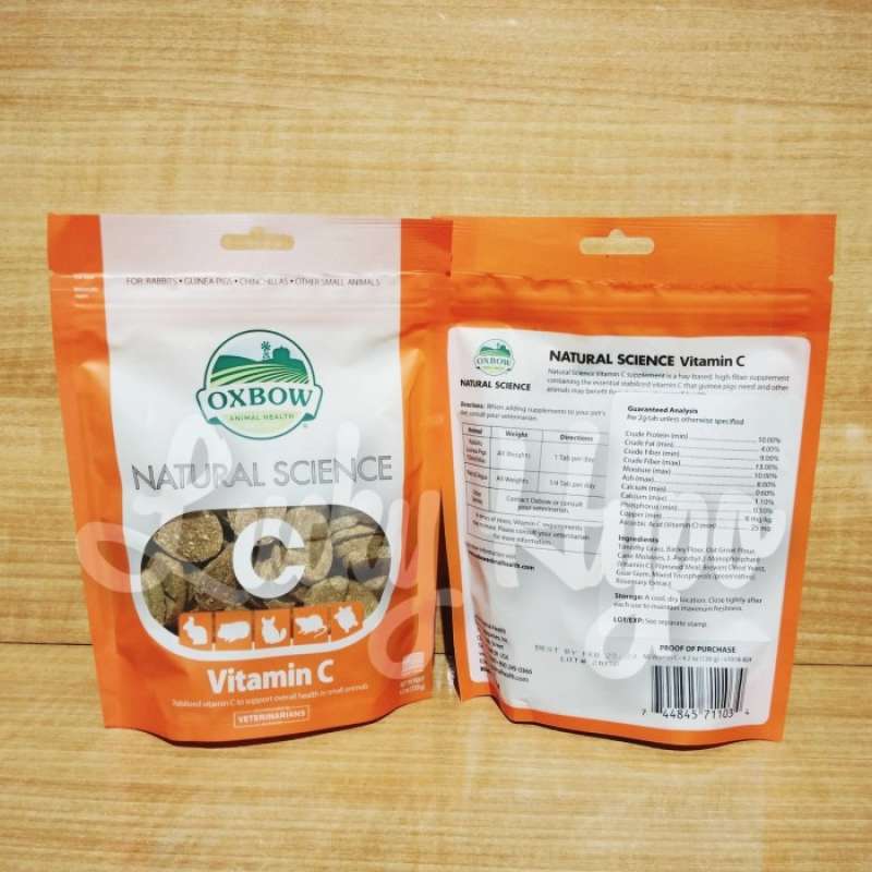 Promo OXBOW Natural Science Vitamin C 60 tabs For Rabbit Guinea Pig