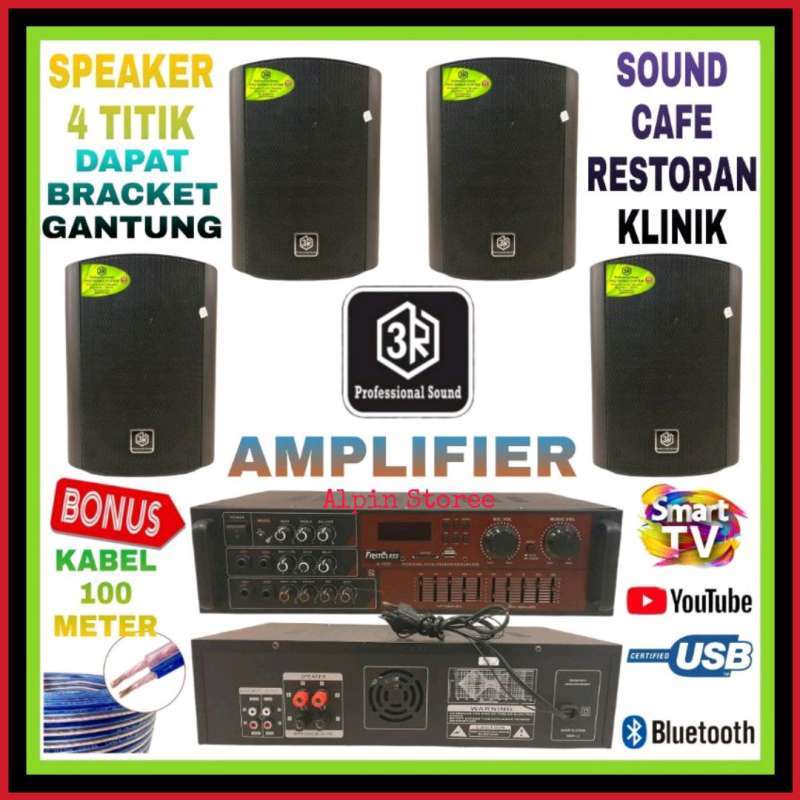 Promo PAKET SOUND CAFE DAN RESTORAN UPGRADE AMPLI DIGITAL SPEAKER