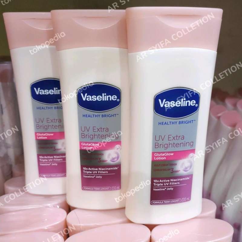Jual Vaseline Lotion Healthy Bright Uv Extra Brigthening 200Ml di
