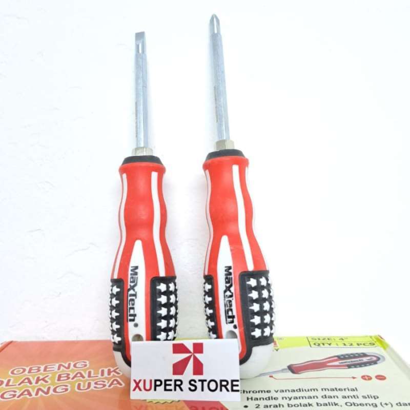 Jual OBENG BOLAK BALIK AMERIKA 4 INCH / OBENG 2 WAY USA PLUS MINUS di ...