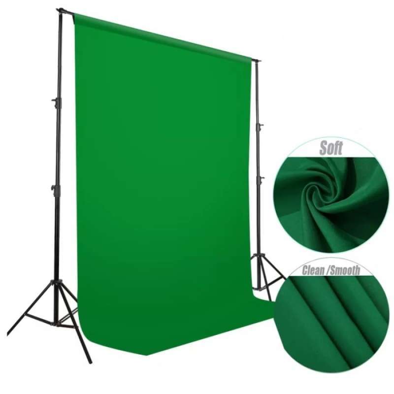 Promo Green Screen Background 3X6M Kain Background Hijau Diskon 10