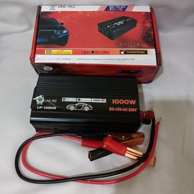Jual Power inverter 1000 watt inverter DC to AC 1000w fuse luar di