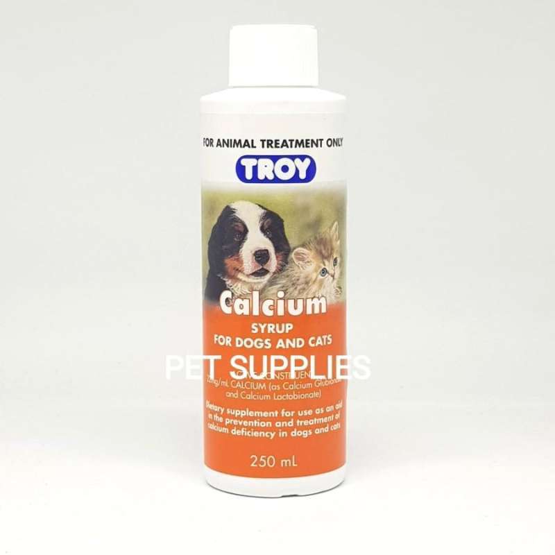 Jual Vitamin kalsium anjing kucing TROY CALCIUM SYRUP 250 ml di Seller