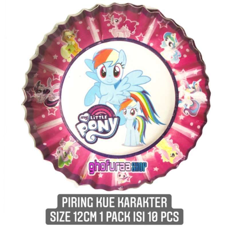 Jual Piring Kertas Kue Ulang Tahun Motif Gambar Karakter Tema Little