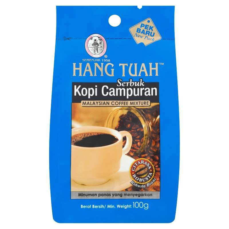 Jual Hang Tuah Malaysian Coffee Mixture Robusta Beans (100g) Malaysia