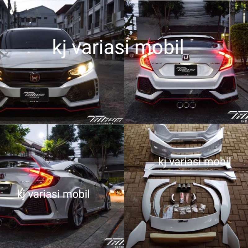 Jual Body kit honda civic turbo tithum HB type R mode plastik ABS thai ...