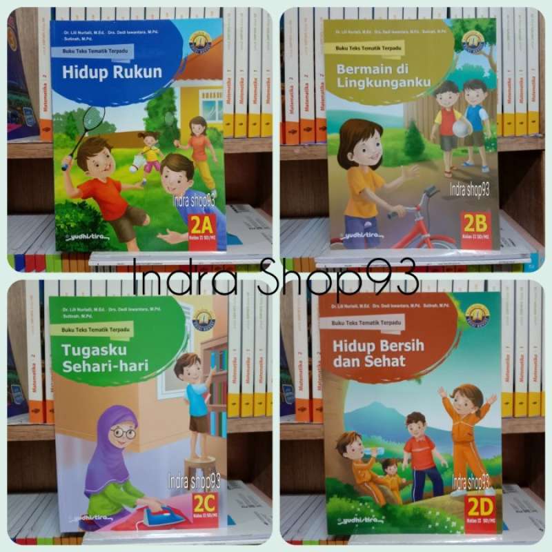 Jual Tematik Terpadu 2A,2B,2C,2D Kelas 2 SD K13 Revisi Yudhistira di ...