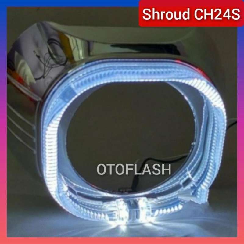 Jual CH24S Shroud Projector 3 inch+Crystal Angel Eyes+Driver Satuan